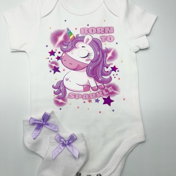 Chubby Unicorn Onesie - Picture 1 of 4